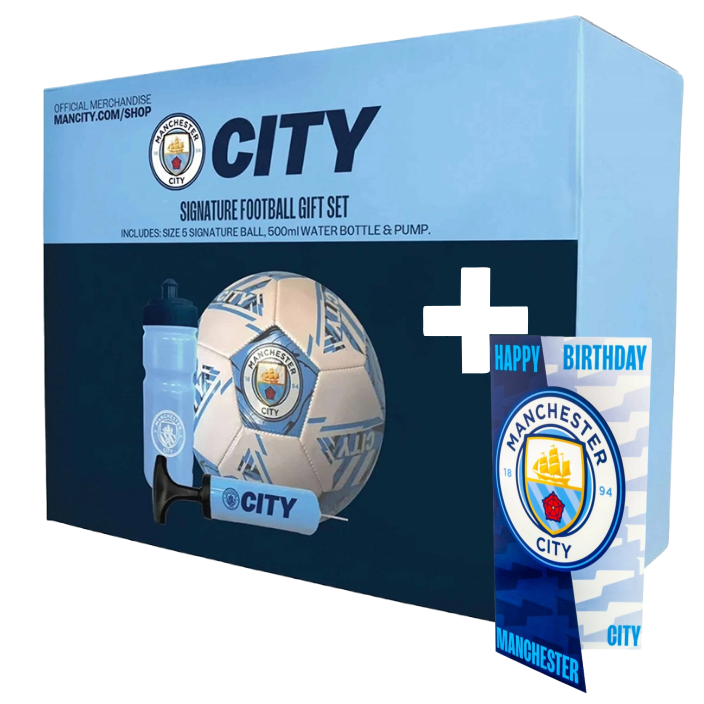 Manchester City FC Official Football Gift Set