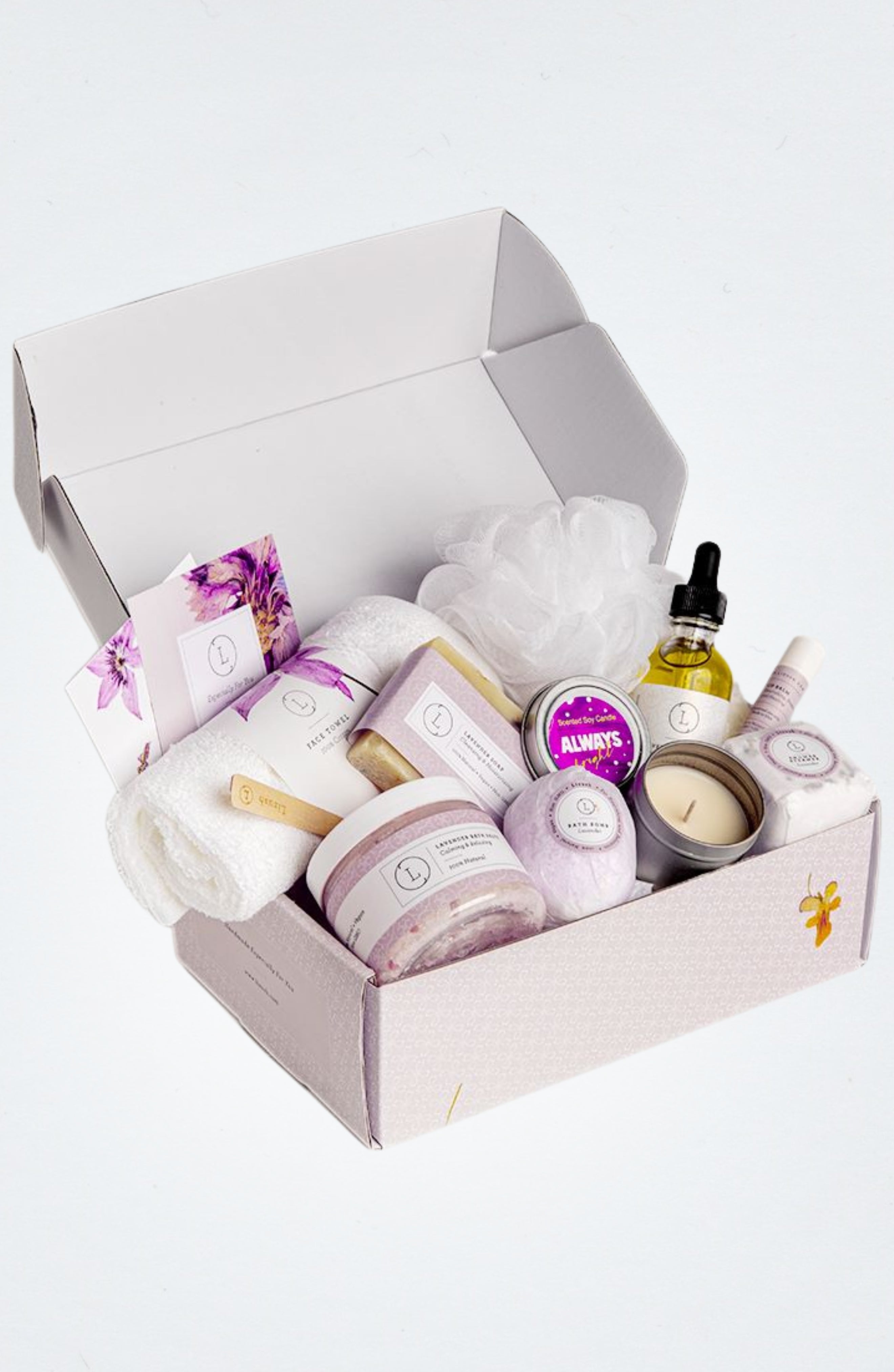 The Lavender Bail-Out — 10-Piece Natural Spa Gift Box